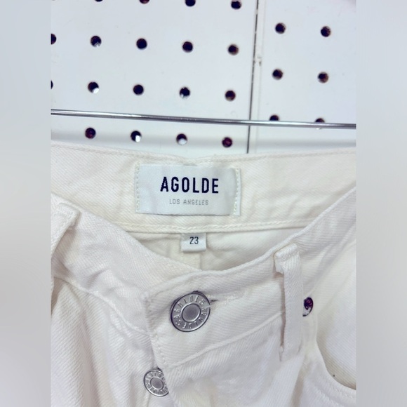 Agolde 90's Pinch Waist in Marshmellow - Picture 3 of 6